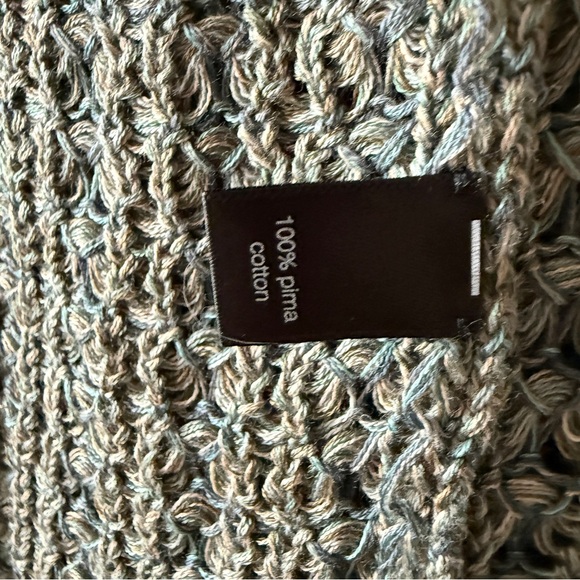 Peruvian Connection Open Cardigan Loose Knit Pima Cotton size Small - Picture 3 of 4